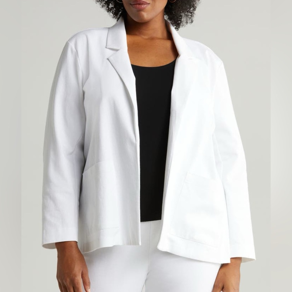 Eileen Fisher Classic White Blazer